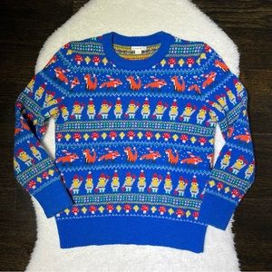 J. Crew Crewcuts Blue Gnome Fair Isle Knit Sweater